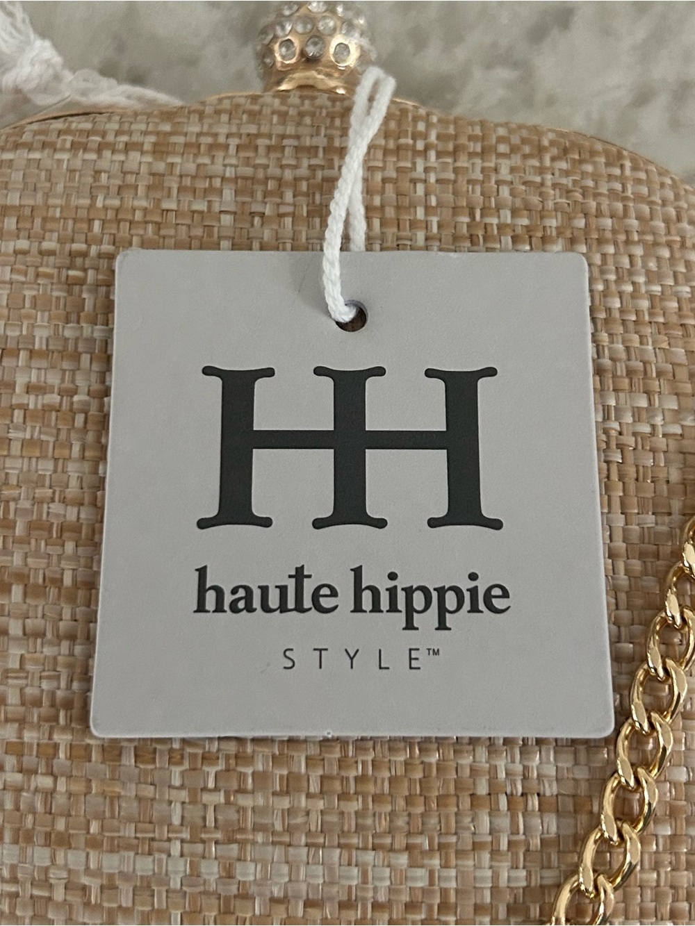 “New” Haute Hippie Blue Embroidered Shell Clutch Bag - Picture 7 of 8